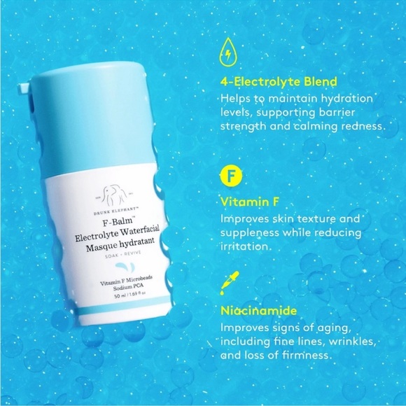 Drunk Elephant F-Balm™ Electrolyte Waterfacial Masque Hydratant - Picture 5 of 9